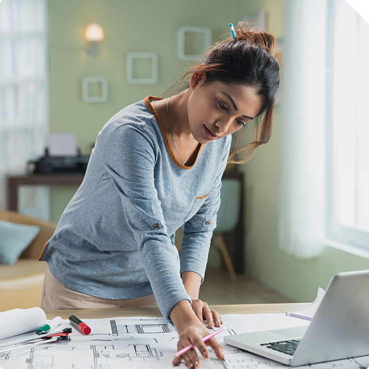 Architect working